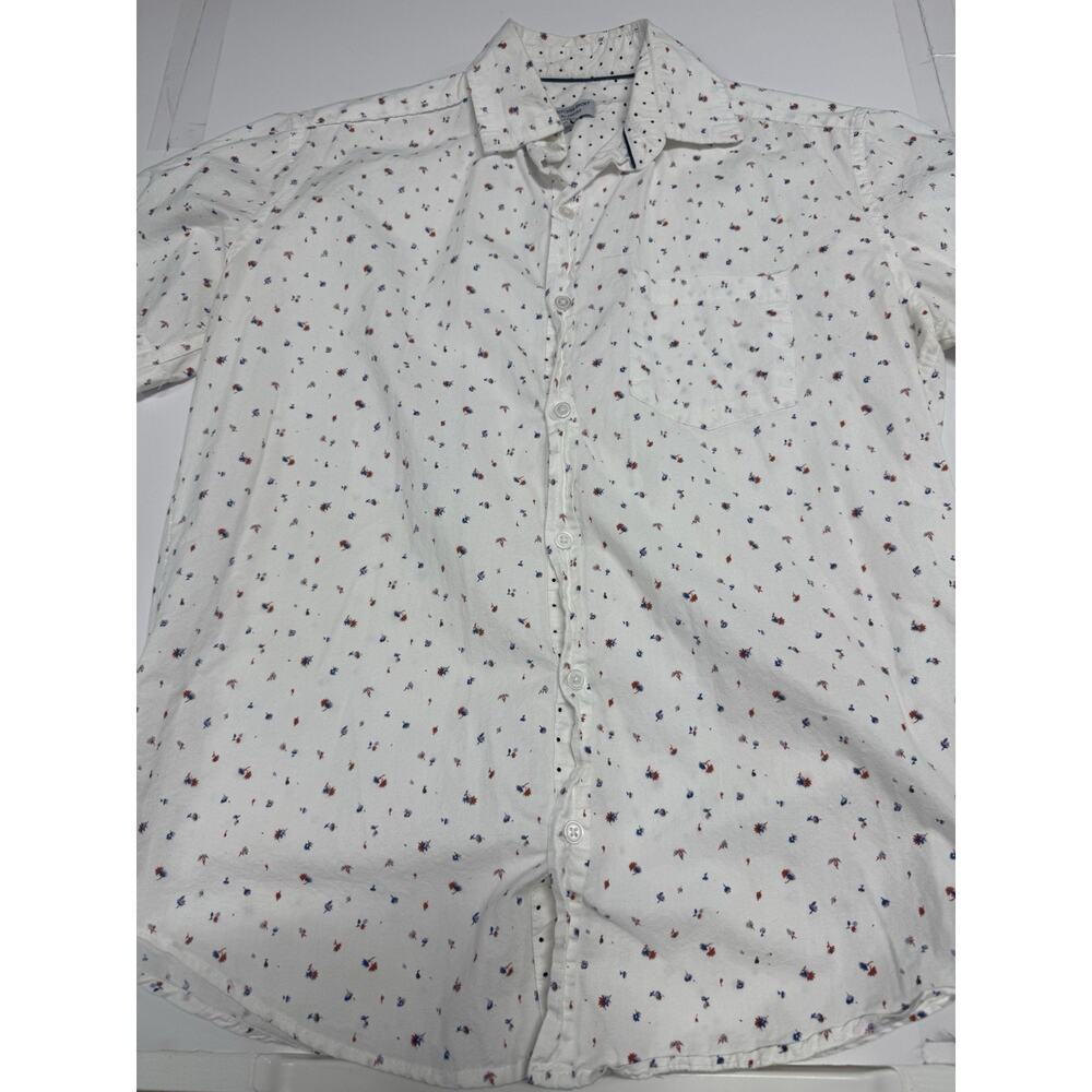 Britches Sport Men's Button-Up Shirt by Samtex Short Sleeve Size Small Floral